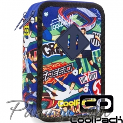 Cool pack Jumper 3 Пълен несесер с 3 ципа Football Cartoon B67036